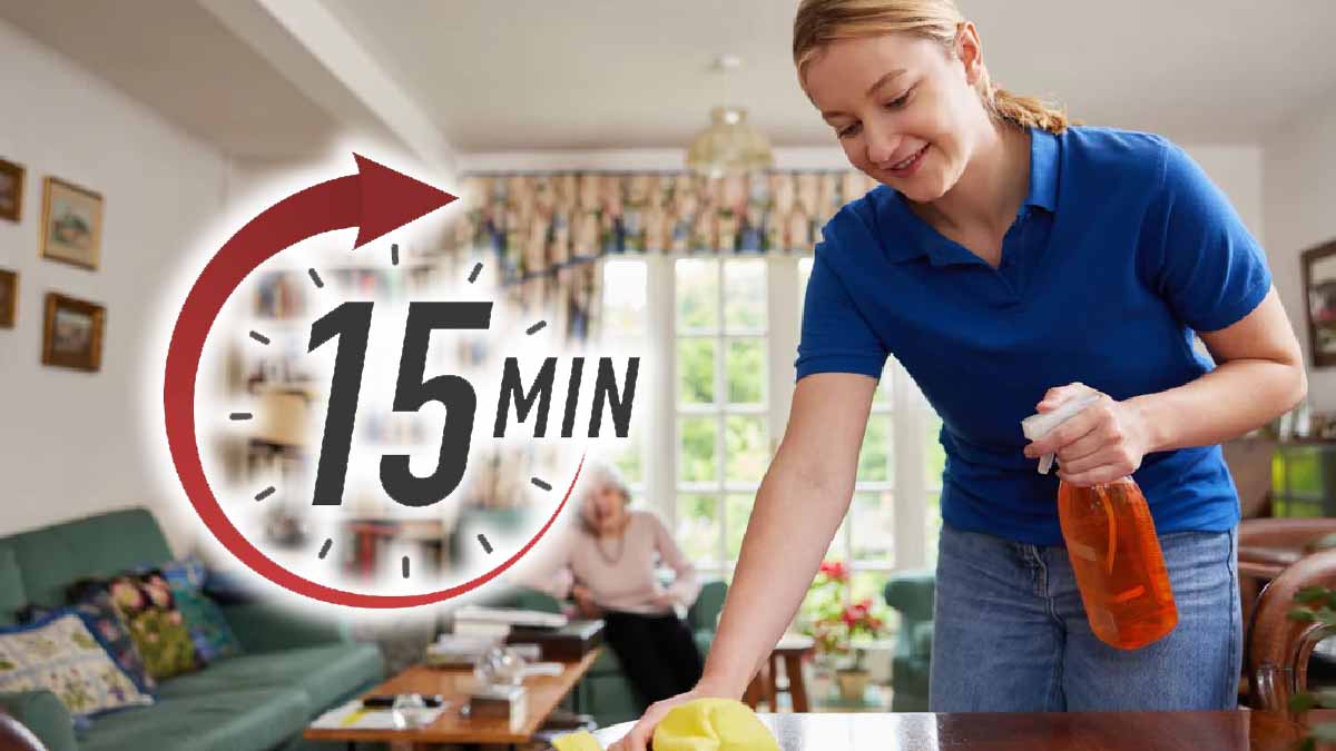 Limpiar la casa en 15 minutos al día: ¡esa es la estrategia que hay que adoptar!