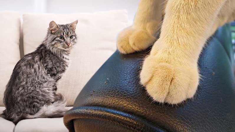 ¿Cuál es la solución definitiva para un gato que araña el sofá?