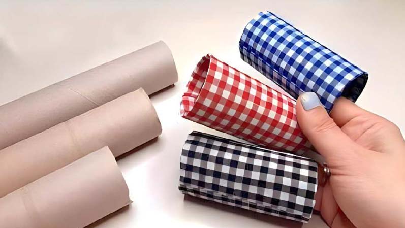 Recicla los rollos de cartón y tendrás algo precioso.