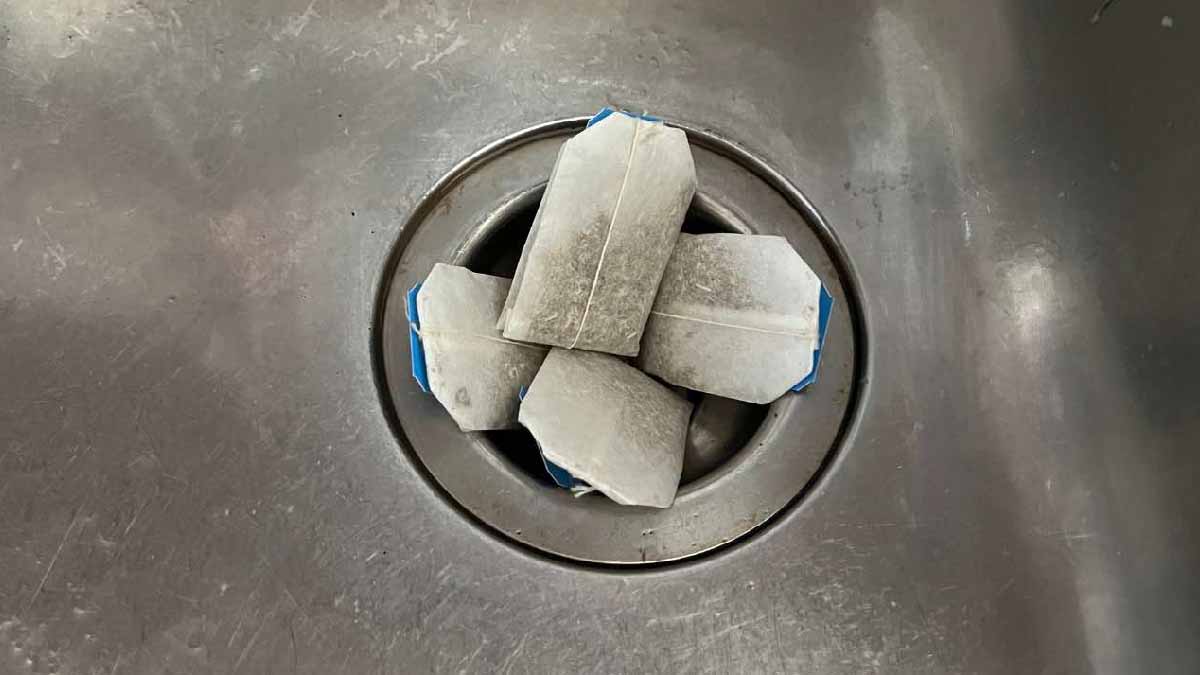 Bolsitas de té en el fregadero: ¡hazlo todas las noches antes de acostarte!