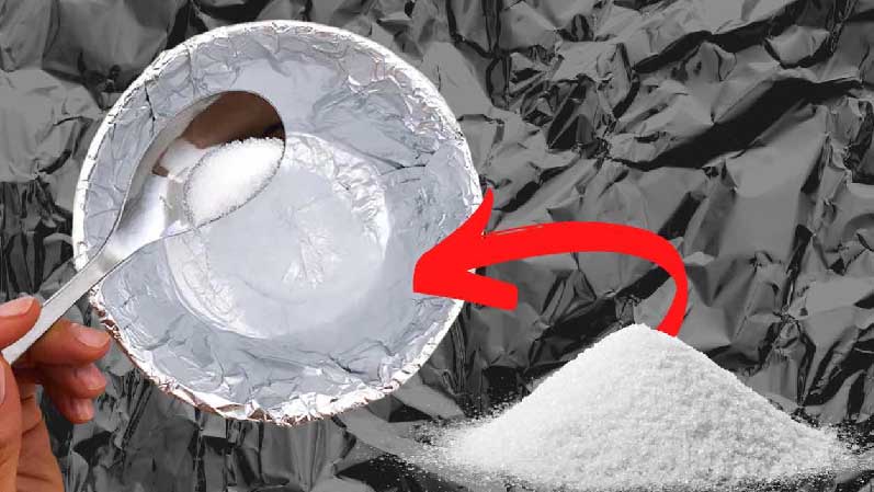 Sal y papel de aluminio: ¡una combinación inesperada!