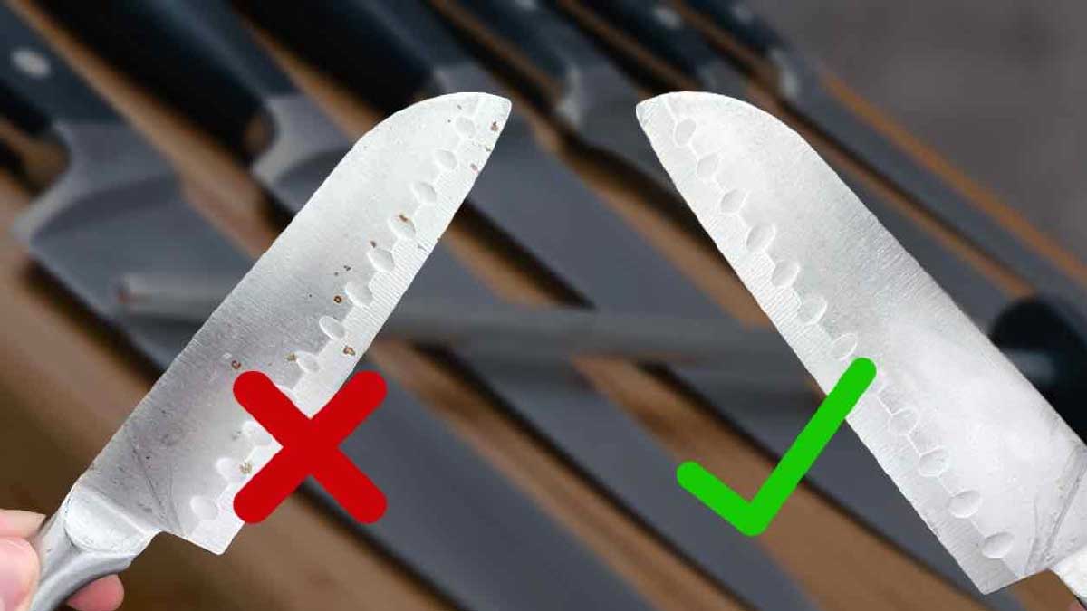 Cuchillos oxidados: ¡parecerán nuevos sin esfuerzo gracias a este ingrediente quitamanchas!