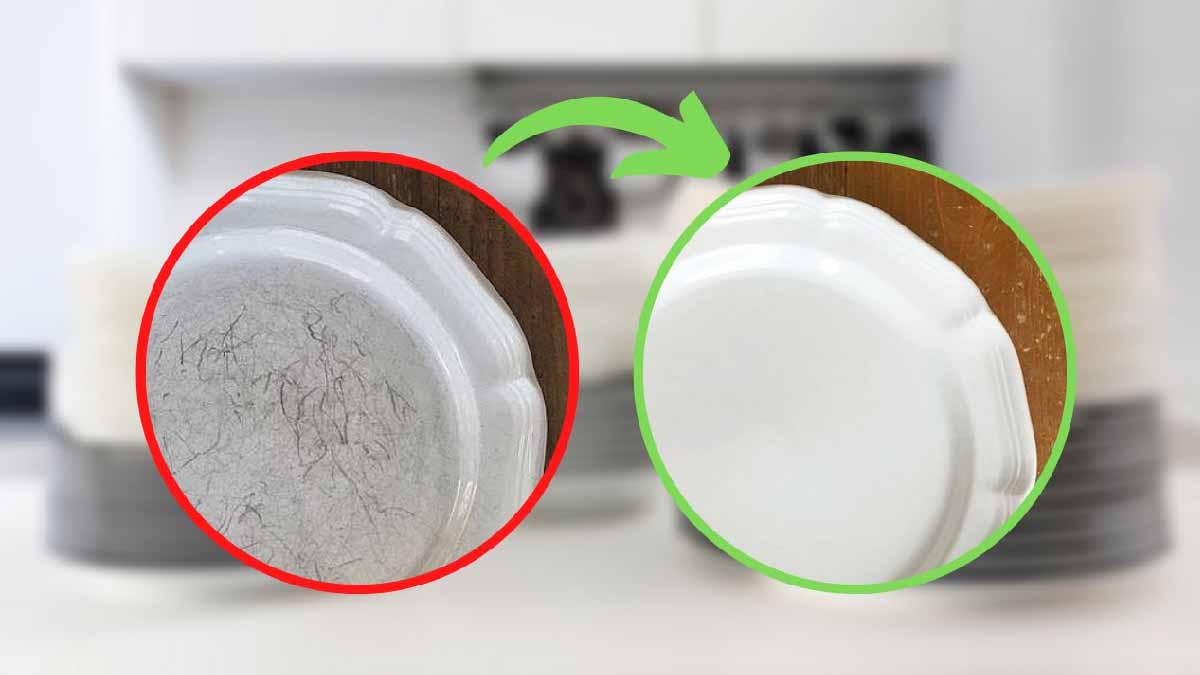 Vajilla rayada: ¡no la tire! ¡Con un solo producto quedará como nueva!