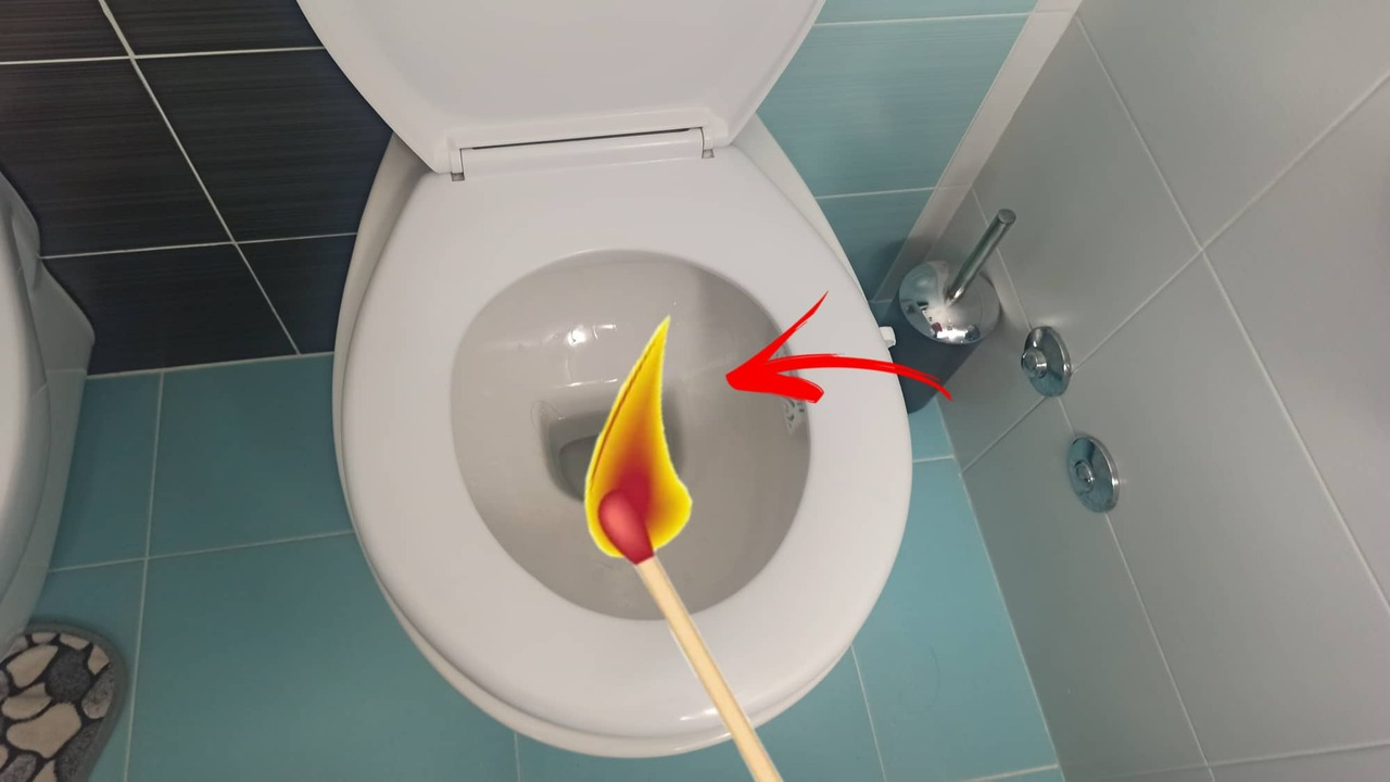 Inodoro perfumado con la cerilla TRUCO
