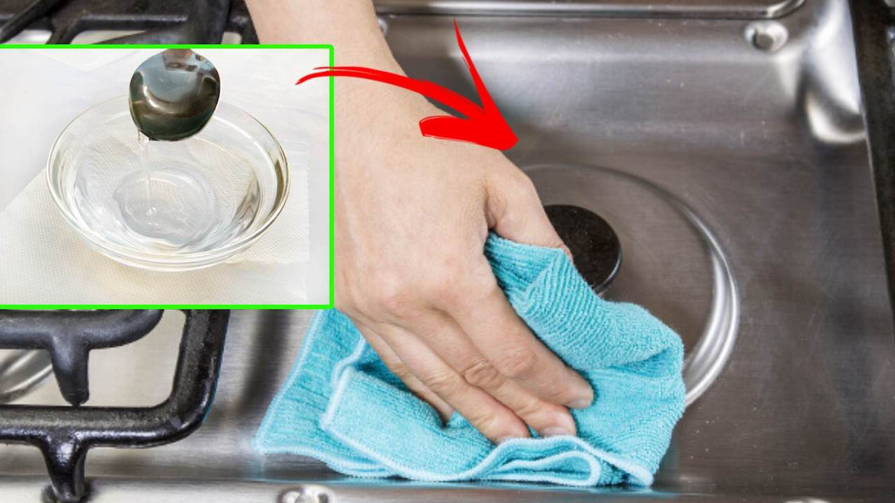 Sólo con un poco de vinagre podrás limpiar el acero de tu cocina y darle brillo.