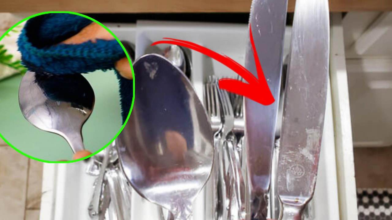 TRUCOS para que los cubiertos de acero con manchas y marcas vuelvan a brillar