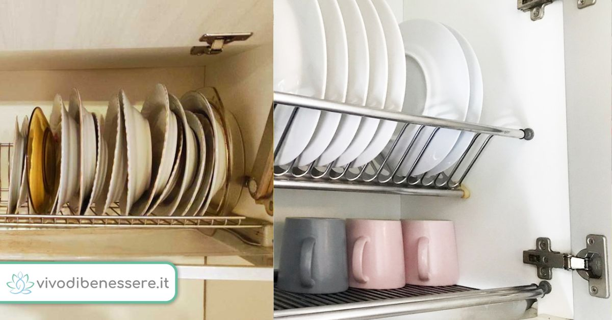 ¿Cómo limpiar el escurreplatos de la cocina?