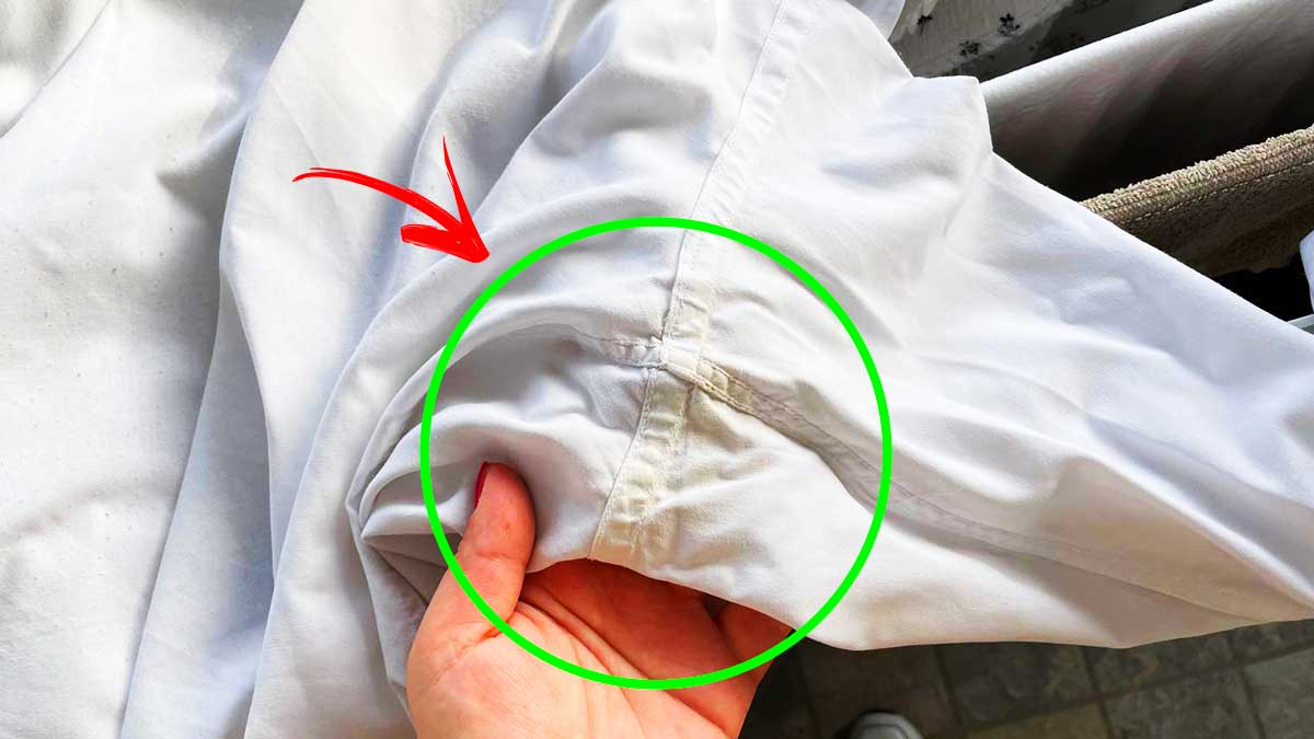 Cómo quitar las marcas amarillas debajo de las axilas de camisas y camisetas