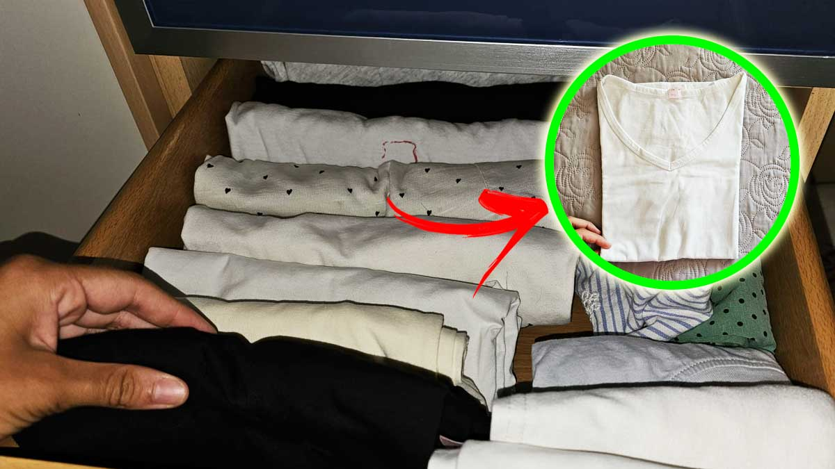 Cómo doblar la ropa en los cajones para ahorrar espacio