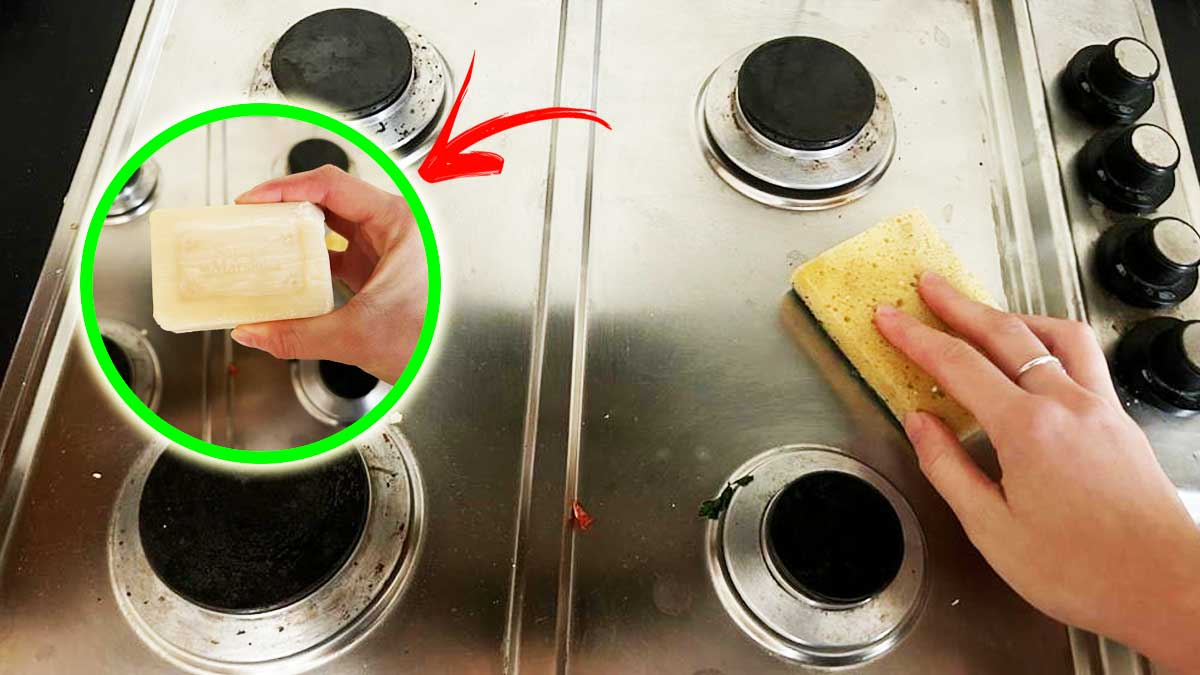 Cómo limpiar toda la cocina con una pastilla de jabón de Marsella