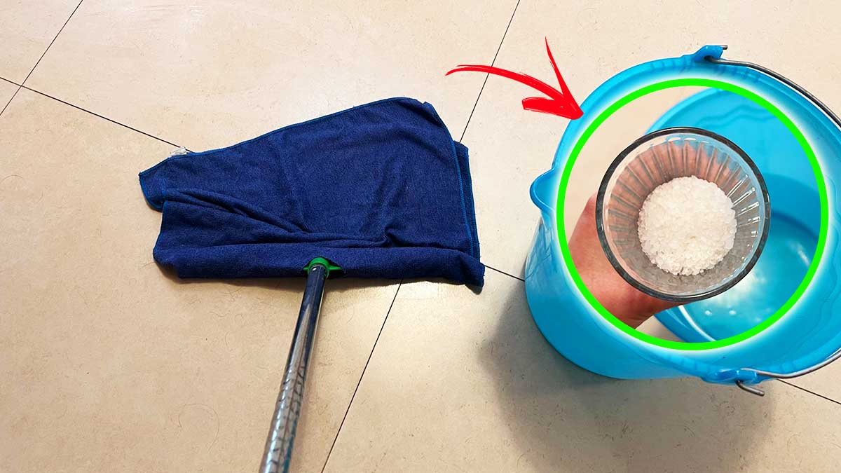 No todo el mundo conoce este método para mantener limpios todos los suelos.