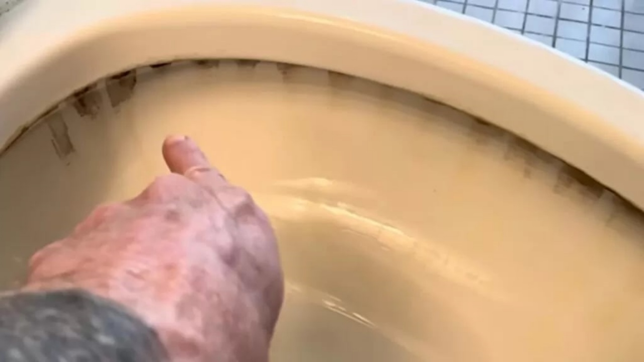 (VÍDEO) Cómo eliminar permanentemente las manchas que aparecen bajo el borde del inodoro