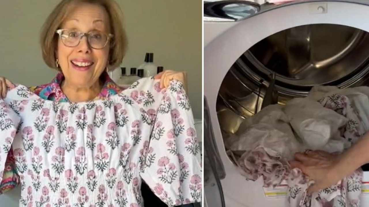 El truco de una abuela (en la secadora) para no tener que planchar la ropa