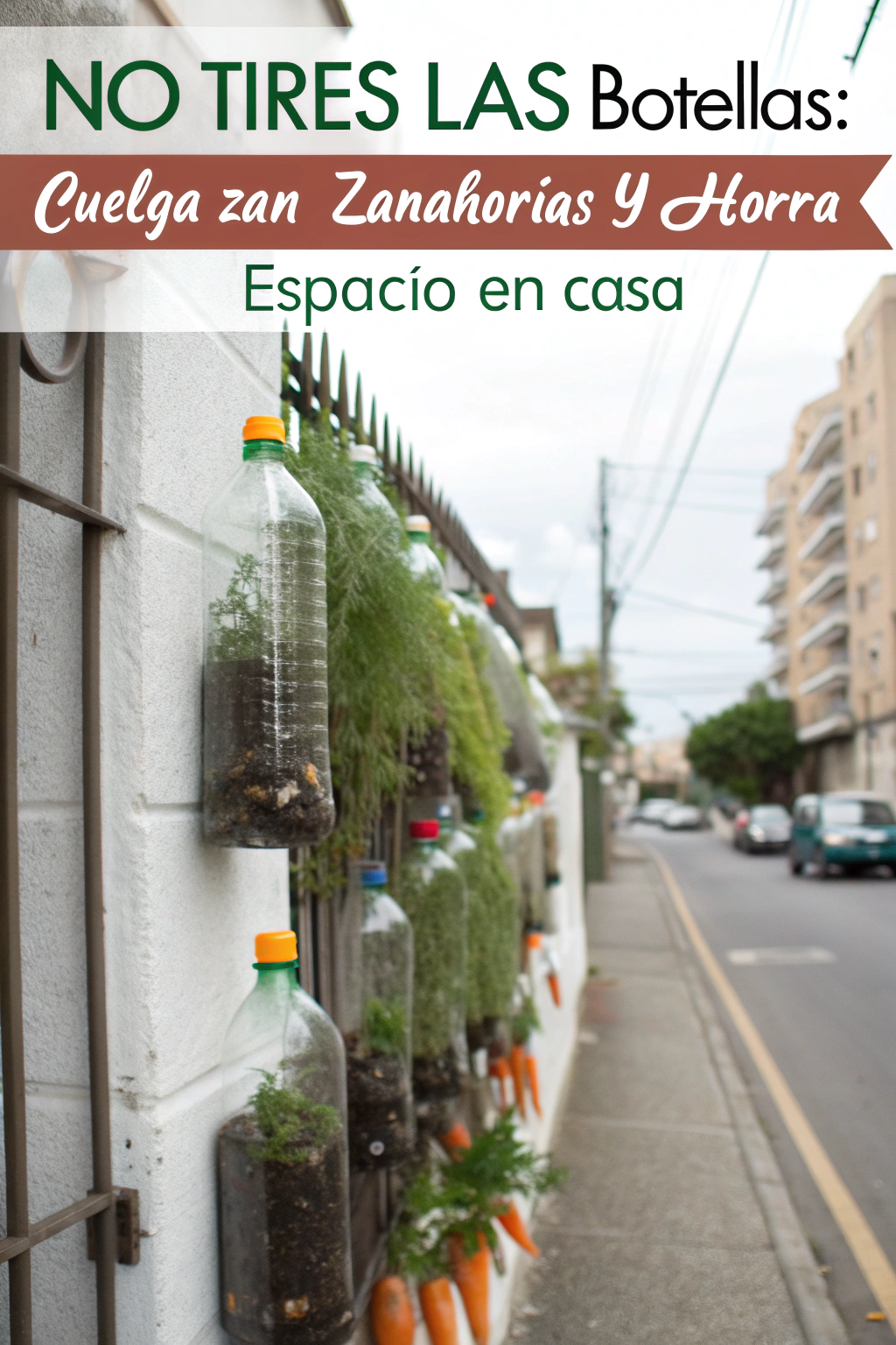 No tires las botellas: cuelga zanahorias y ahorra espacio en casa
