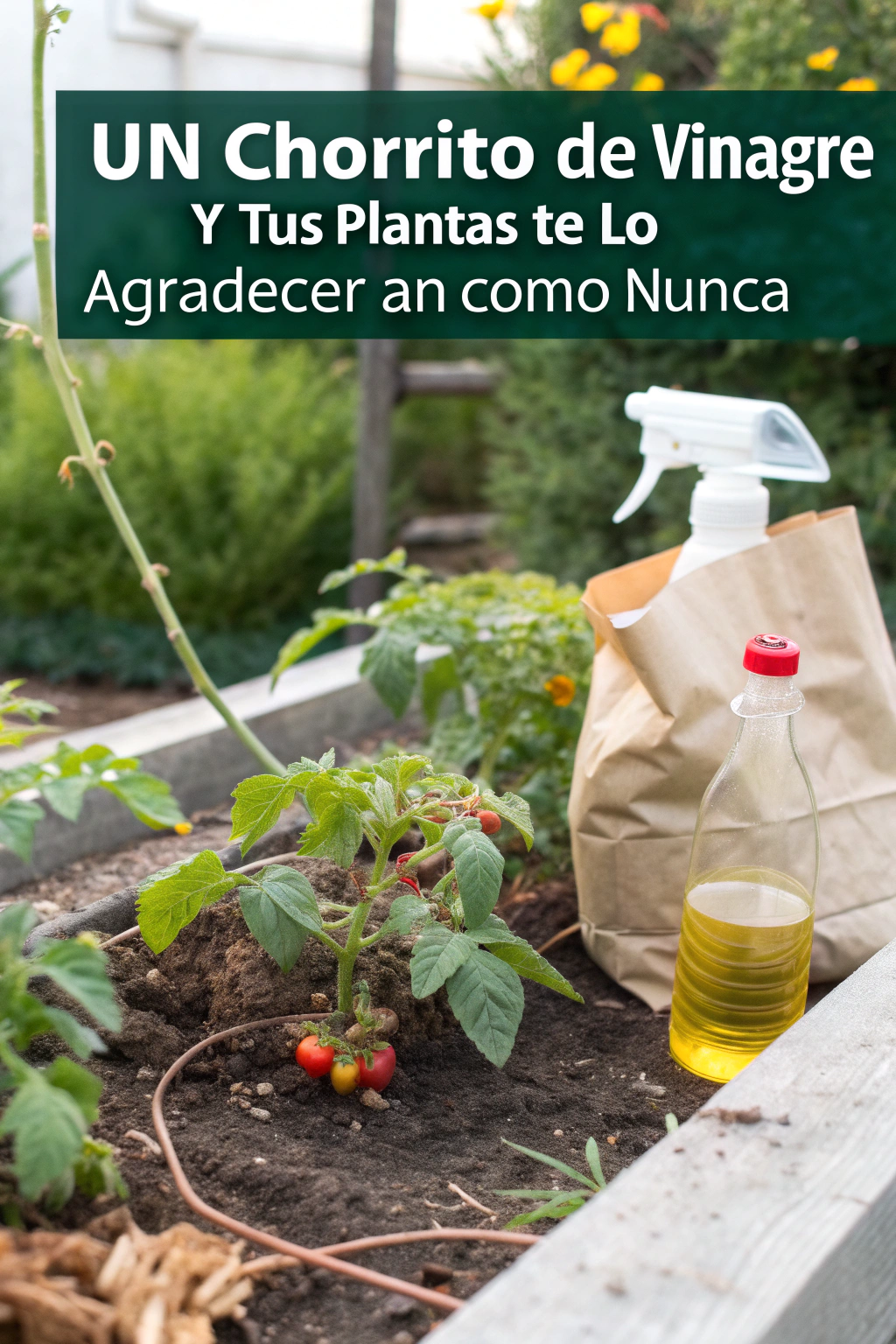 Un chorrito de vinagre y tus plantas te lo agradecerán como nunca