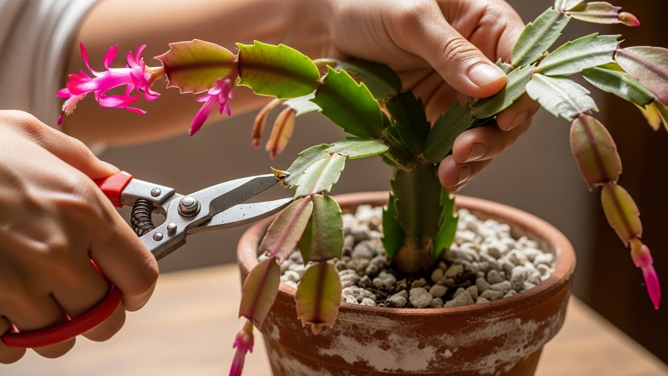 5 maneras en que tu cactus de Navidad te indica que es hora de podar