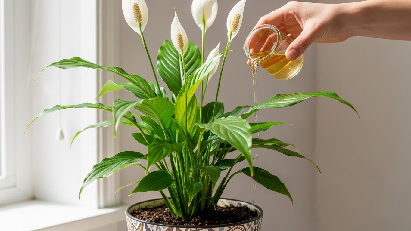 Cómo alimentar una spatifilo para que florezca una y otra vez