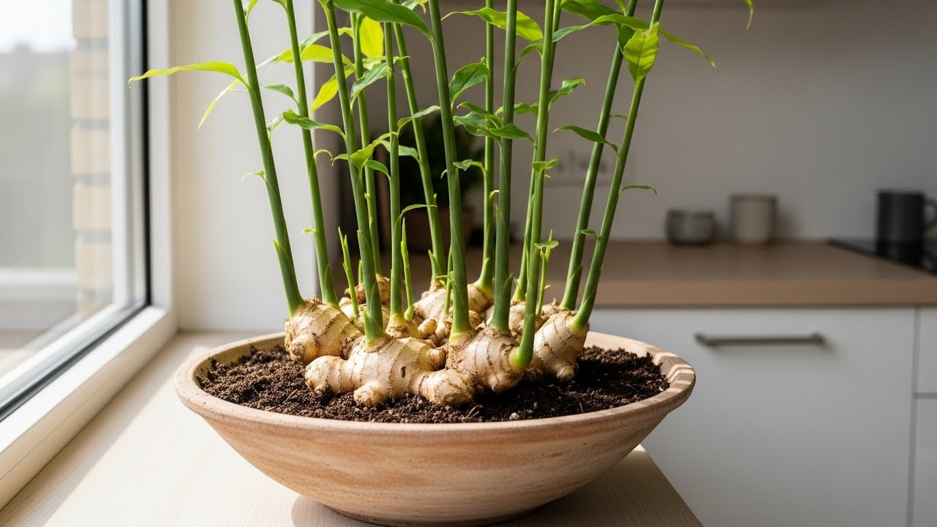 Cómo cultivar jengibre sin fin en interiores (¡Incluso si nunca lo has cultivado antes!)
