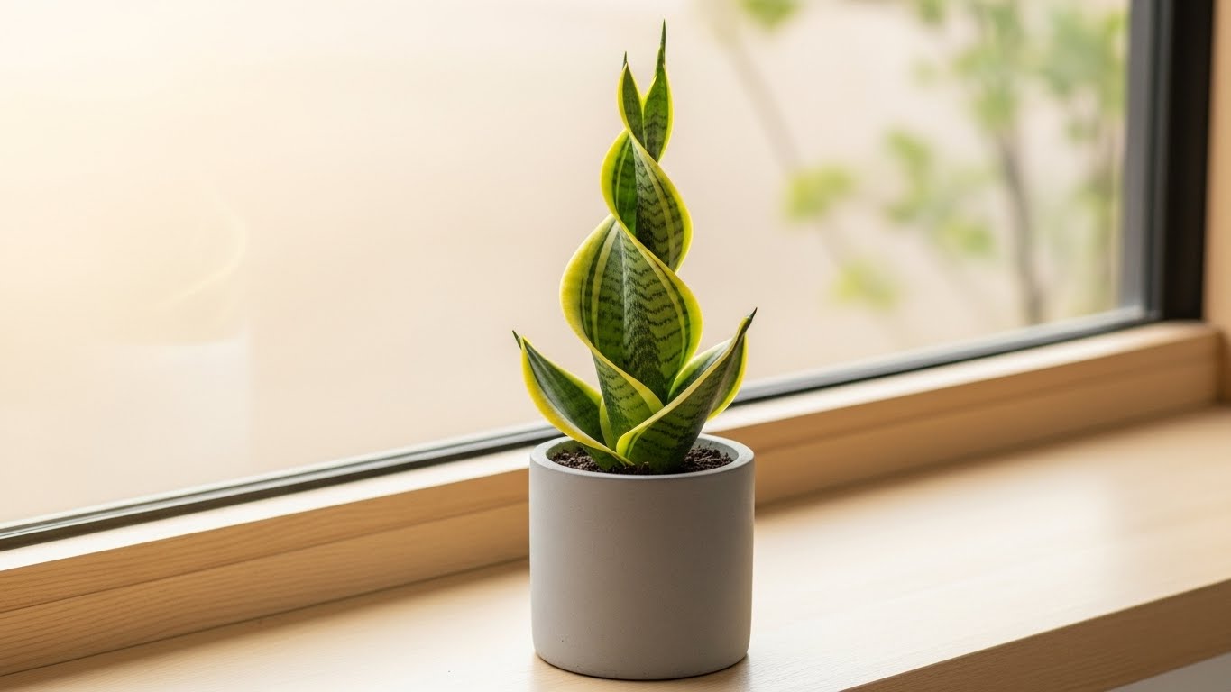 Cómo cultivar una planta de serpiente en espiral que roba todas las miradas