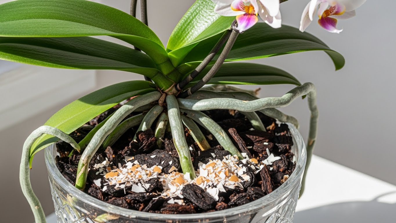 Cómo usar cáscaras de huevo para fortalecer naturalmente las raíces de las orquídeas