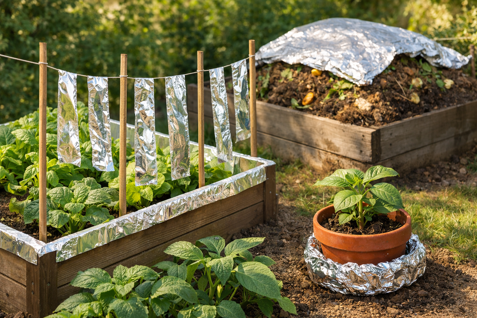 6 Trucos Geniales con Papel de Aluminio que Todo Jardinero Debe Probar