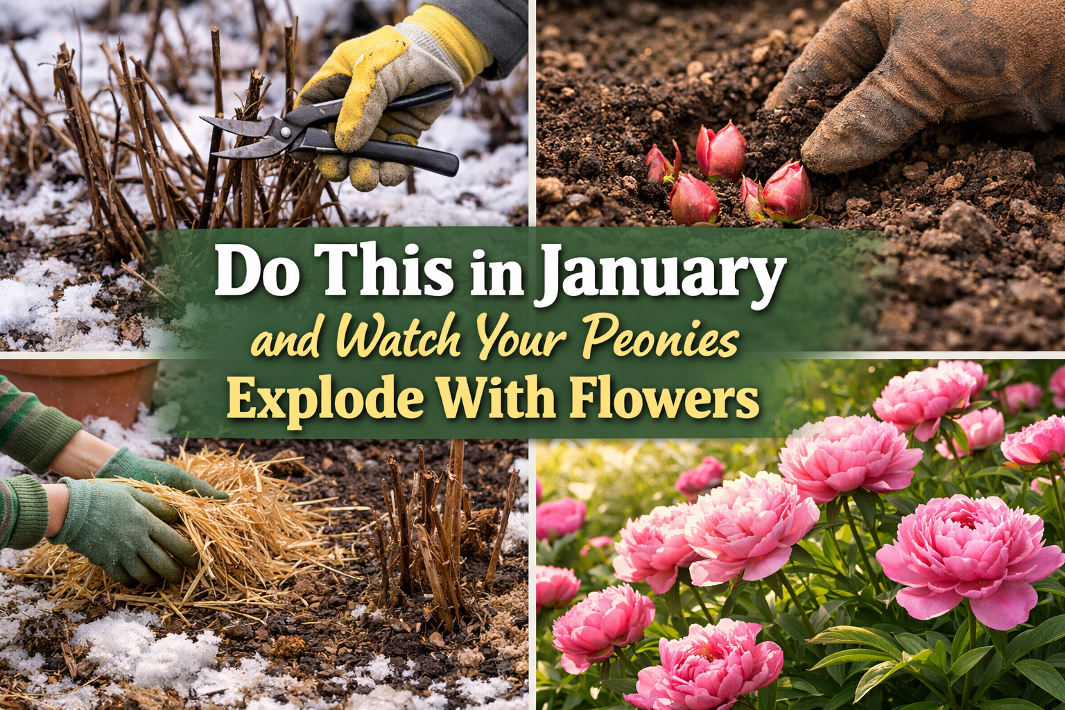 Haz Esto en Enero y Mira Cómo Tus Peonías Explotan en Flores