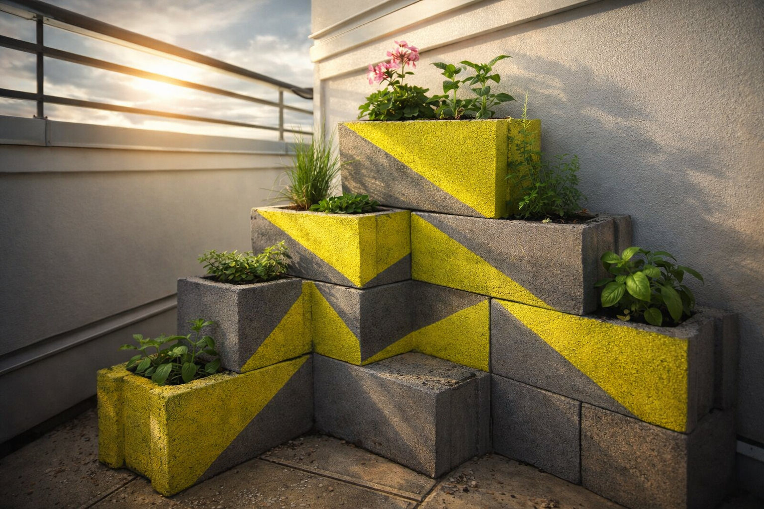 15 ideas para reutilizar bloques de cemento en casa