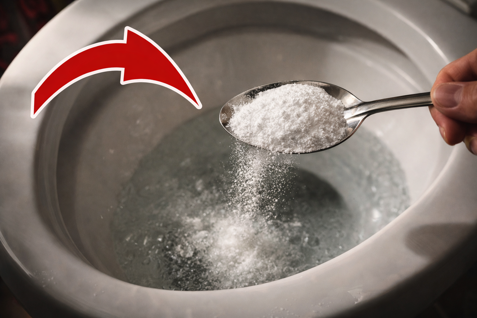 Añade una cucharadita en el inodoro y sorpréndete con el resultado.