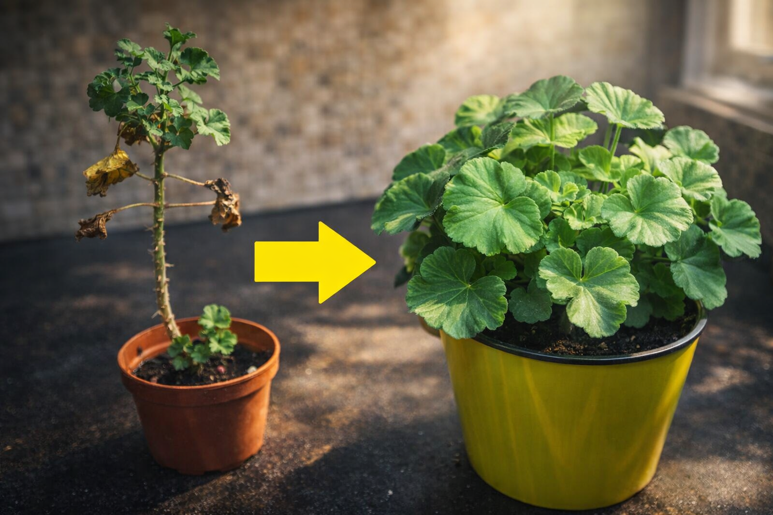 Cómo convertir cualquier geranio en un arbusto en solo 5 minutos