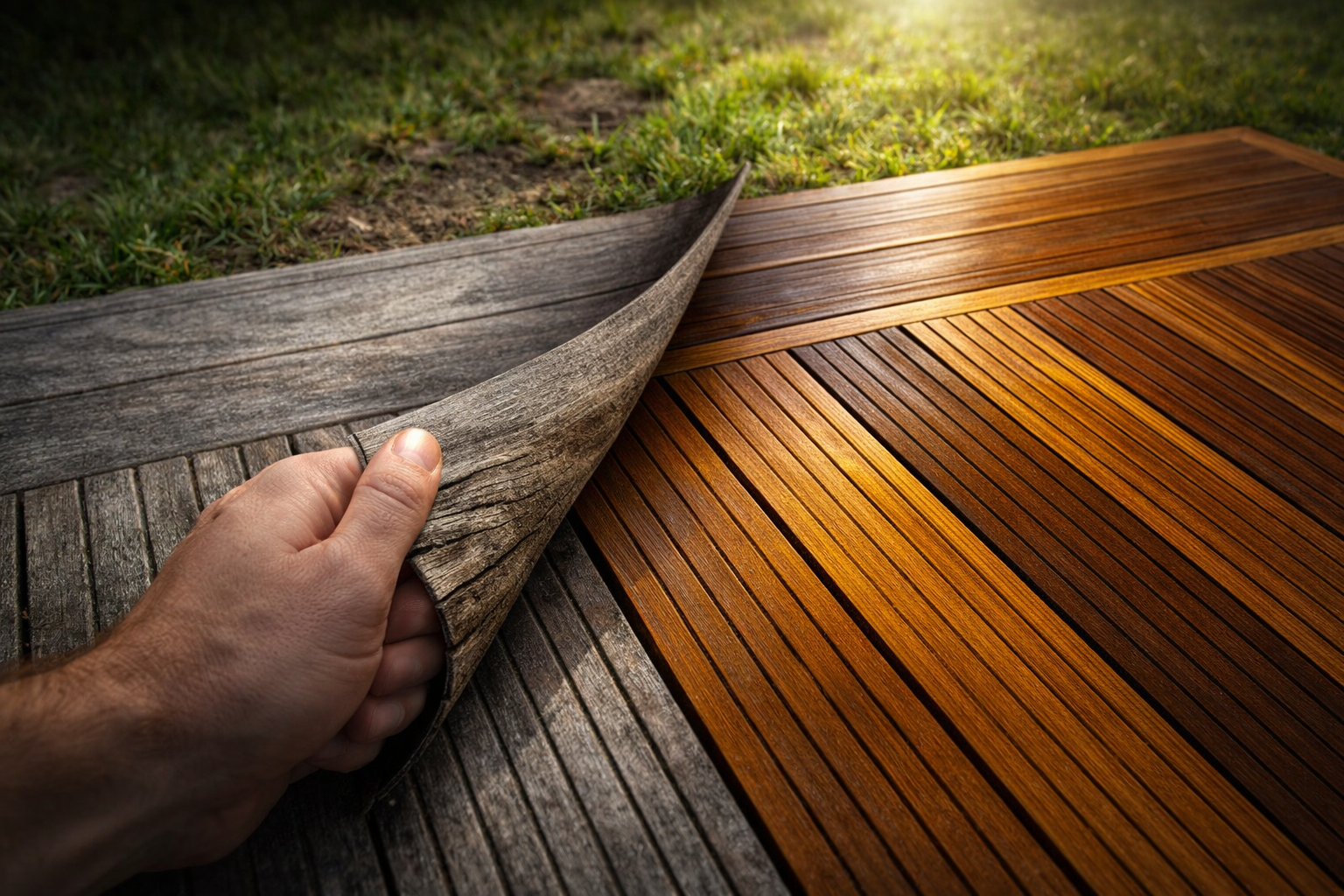Cómo limpiar a fondo una terraza de madera de forma eficaz