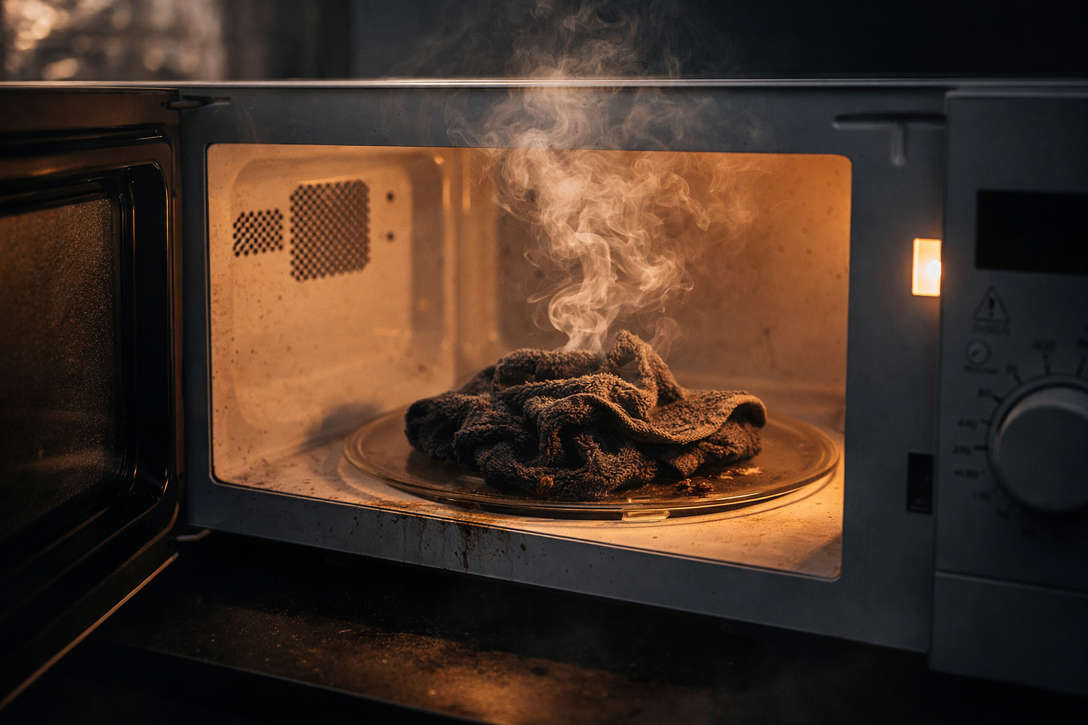 Cómo limpiar tus trapos en el microondas en 4 pasos sin usar la lavadora