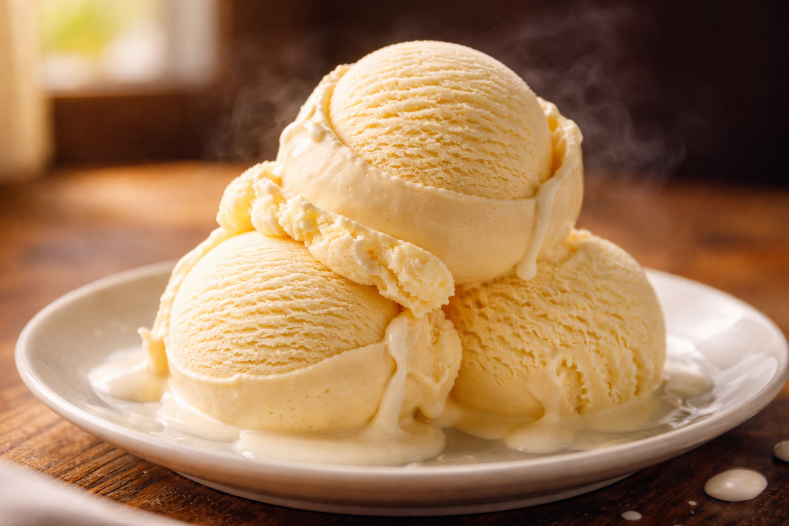 Helado Casero de Vainilla Sin Máquina, Extra Cremoso