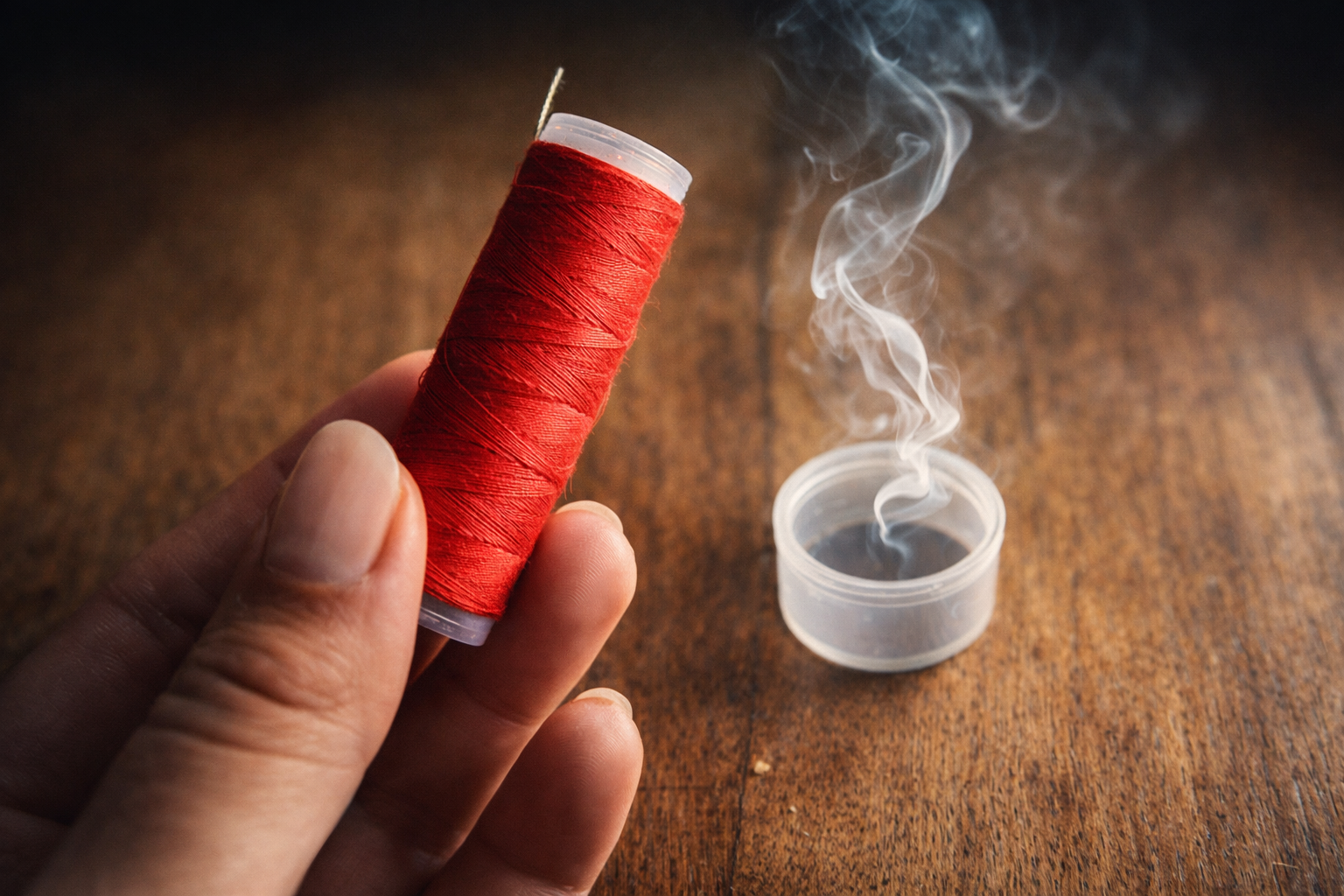 La forma más eficaz de hacer un pasa hilos con un simple tapón de botella.