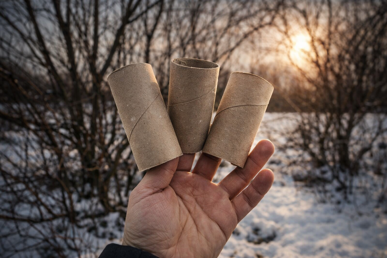 La razón sorprendente para colgar rollos de papel higiénico en el jardín