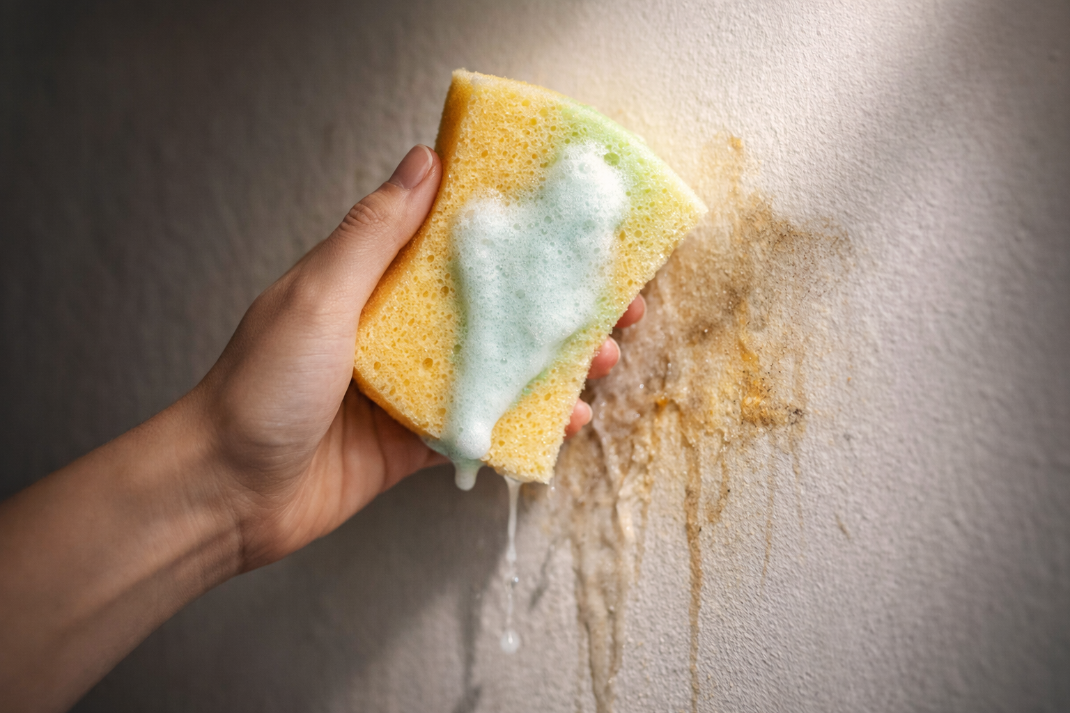 Las paredes amarillentas de las casas se blanquean de nuevo sin usar blanqueador gracias a este ingrediente