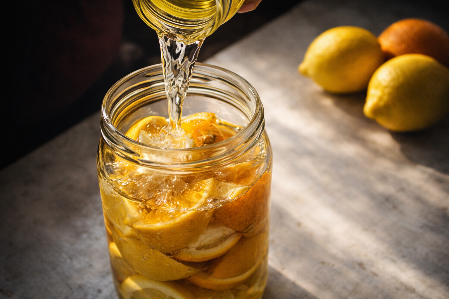 No tires las cáscaras de limón y naranja: úsalas con vinagre y aprovecha todos sus beneficios