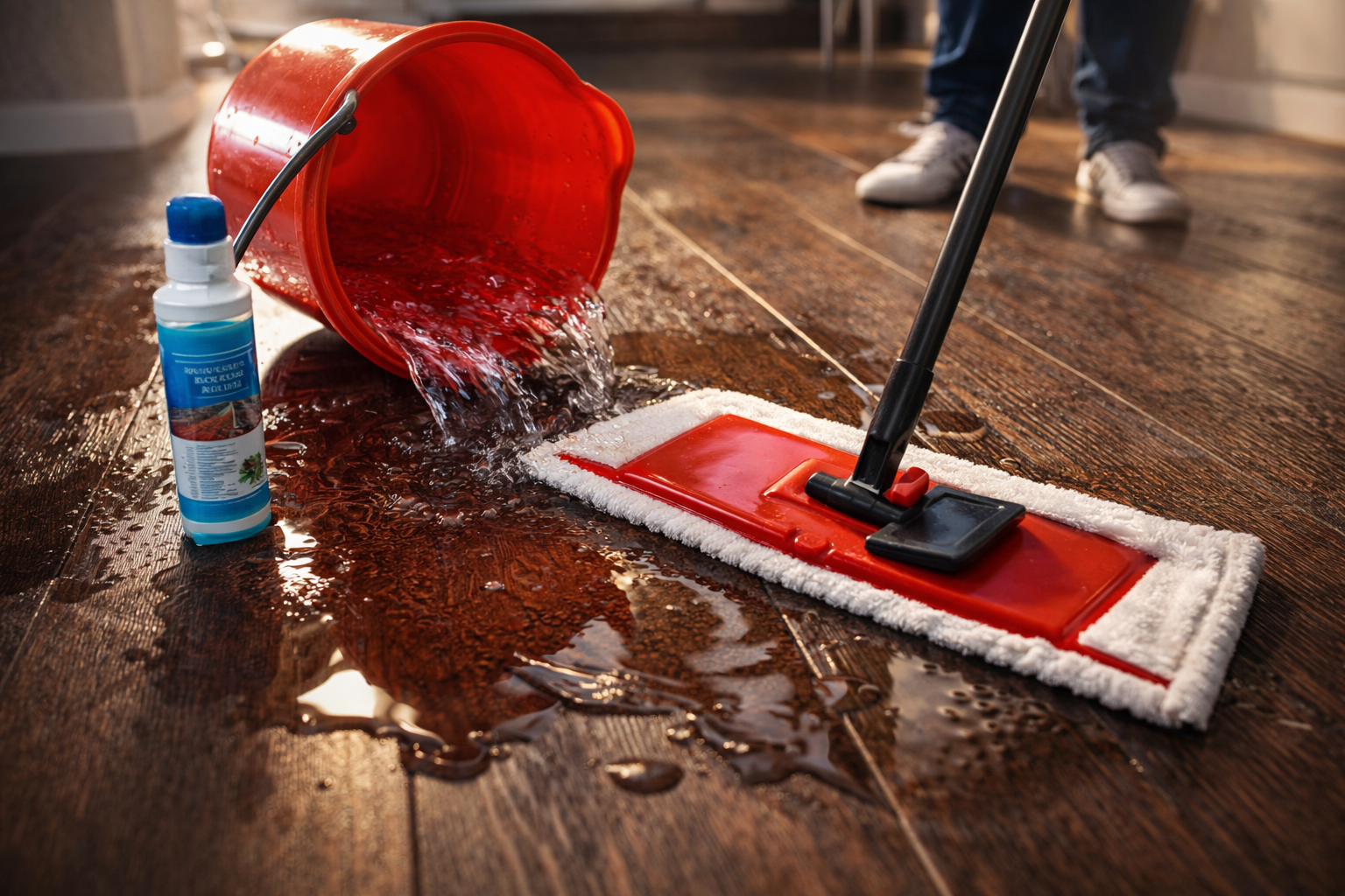 Un truco práctico para dar brillo a todo tipo de suelos: parquet, baldosas y linóleo