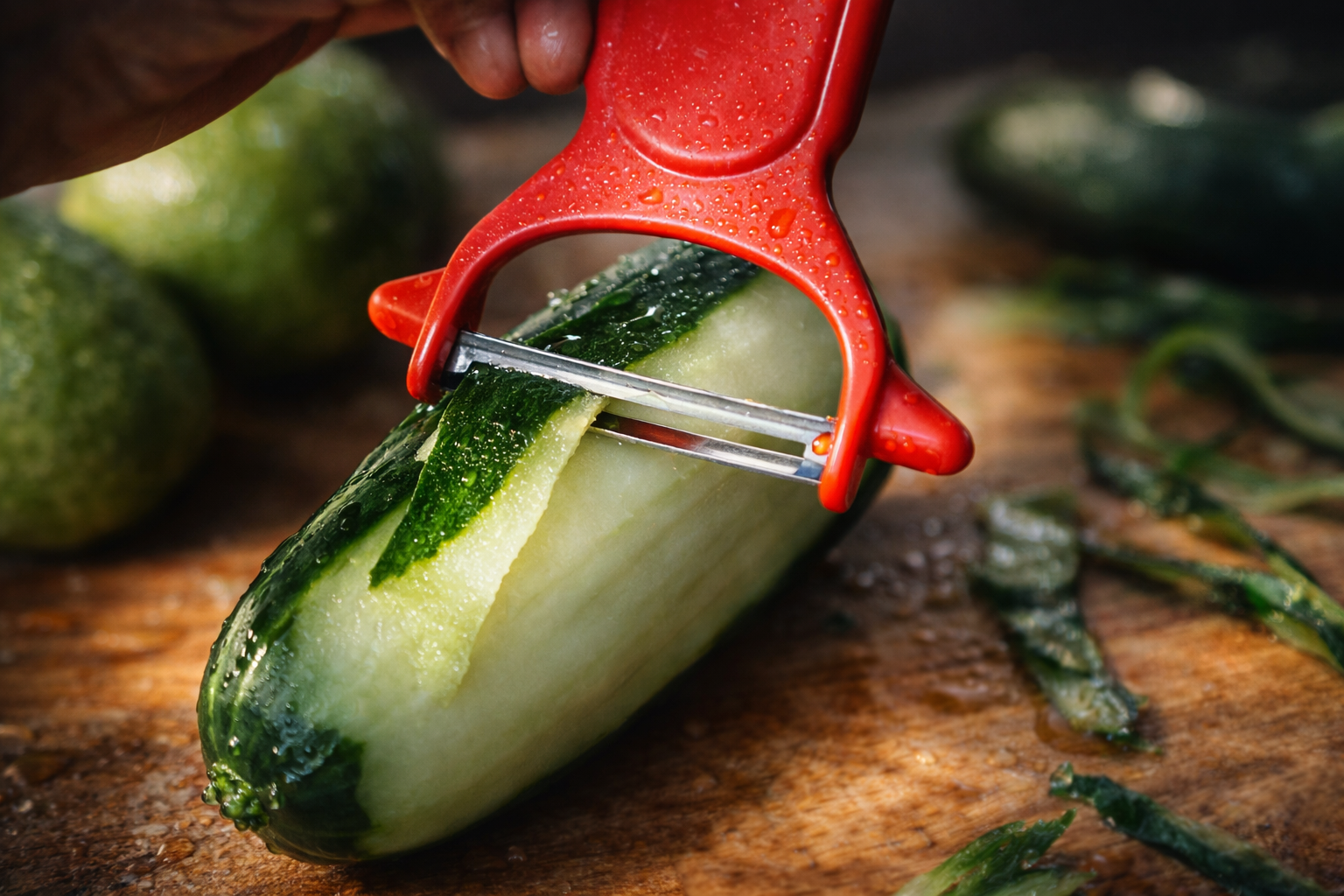 Una vez que aprendas a reutilizar las cáscaras de pepino, no querrás desecharlas jamás.