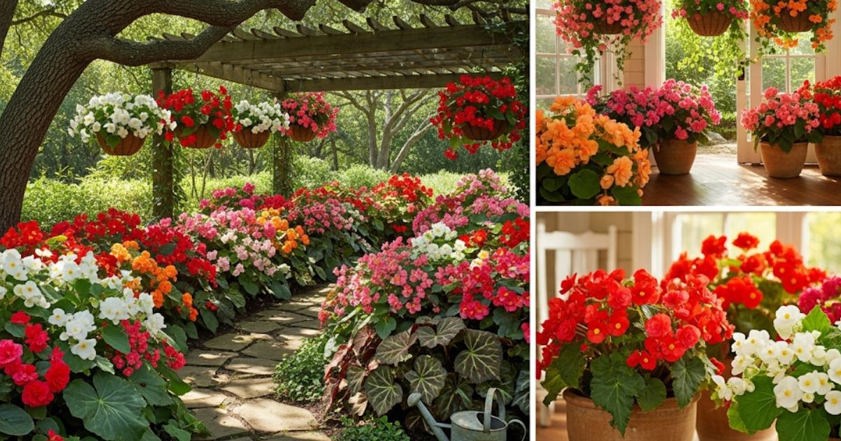 6 sorprendentes beneficios de cultivar begonias en tu jardín