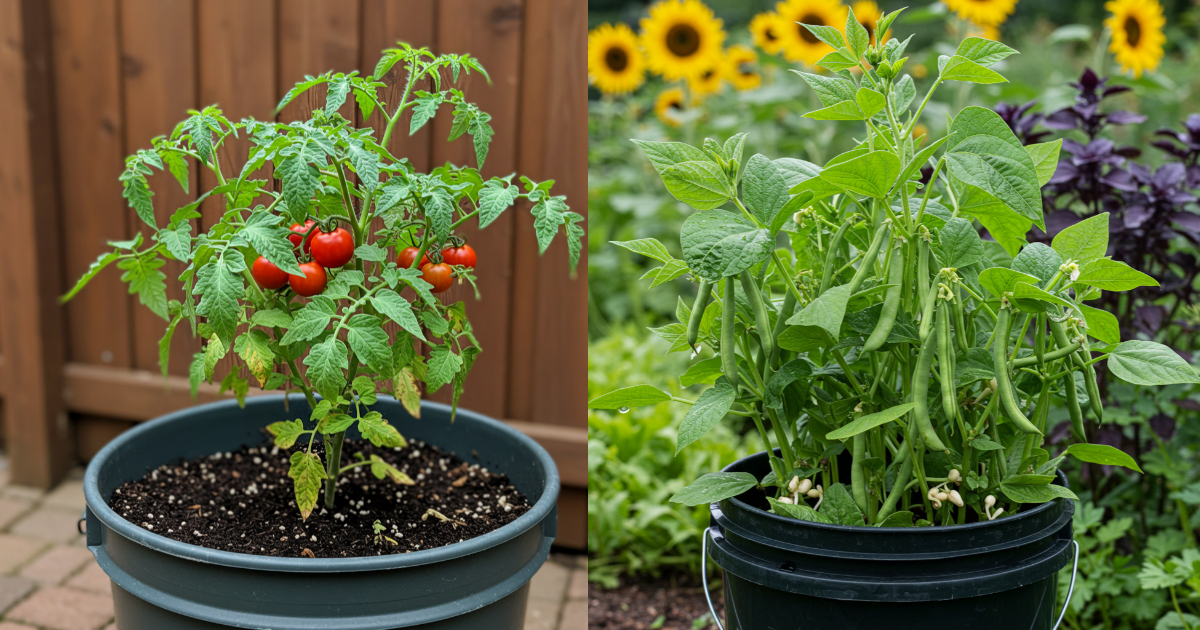 7 Verduras Fáciles de Cultivar en Cubos de 5 Galones este Abril