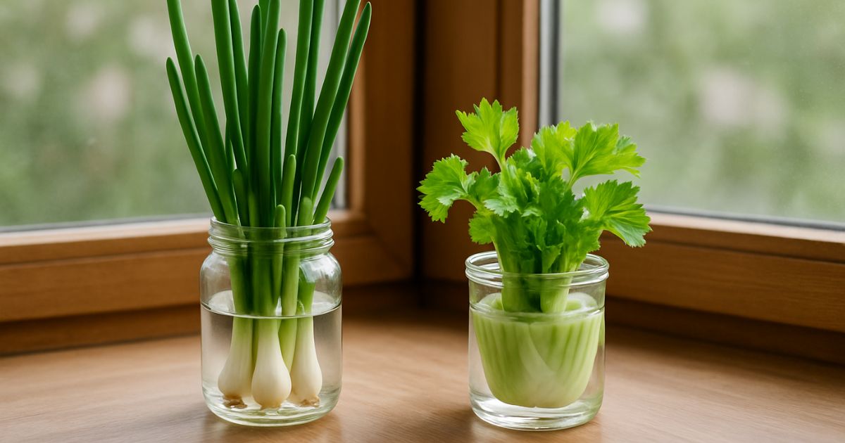 7 Verduras de supermercado que puedes volver a cultivar una y otra vez