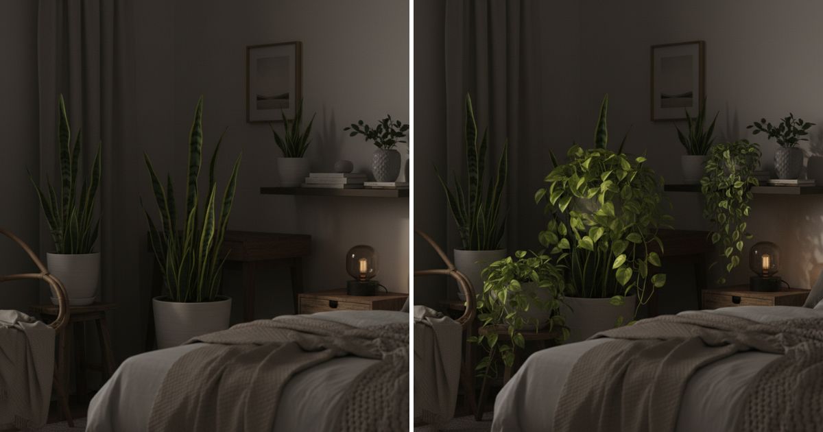 7 plantas de interior que prosperan en sombra, perfectas para dormitorios