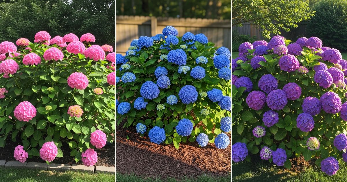 Azul, rosa o púrpura: el pH del suelo decide el color de tu hortensia