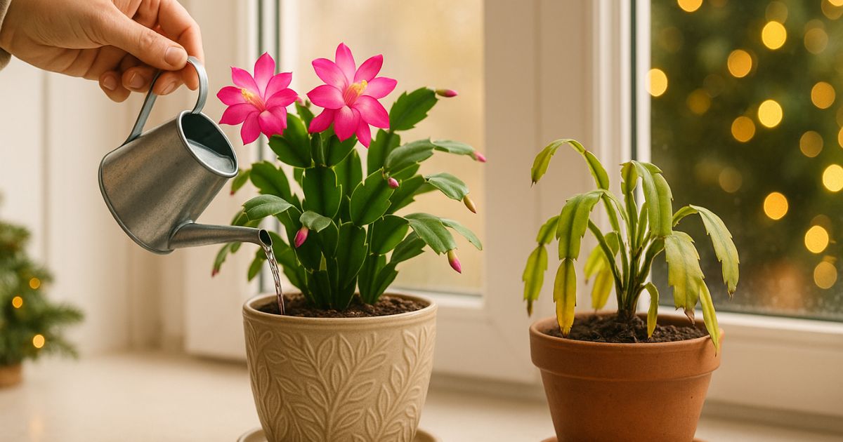 Cómo regar un cactus de Navidad para que nunca se pudra