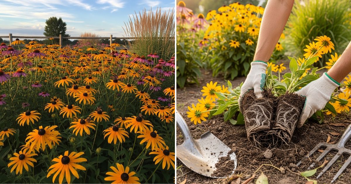 Cuándo y cómo dividir Rudbeckia para un jardín más sano y frondoso
