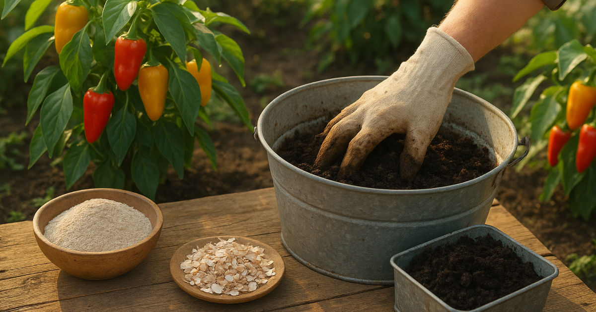 El fertilizante secreto que hace que las plantas de pimiento crezcan de forma salvaje
