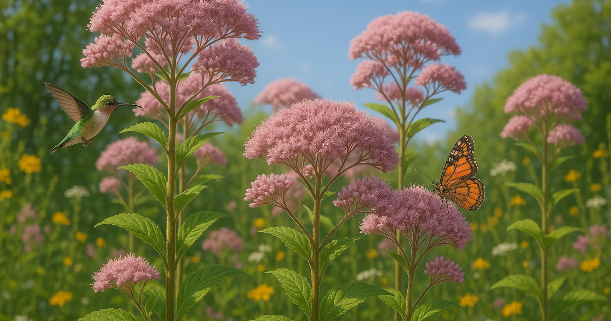 Esta Flor Nativa Rosa Es un Imán para Mariposas y Colibríes