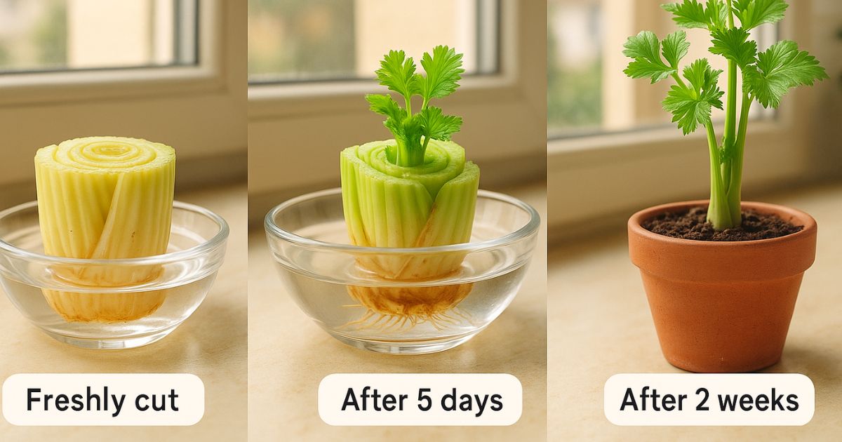 Haz que el apio crezca para siempre con este sencillo truco