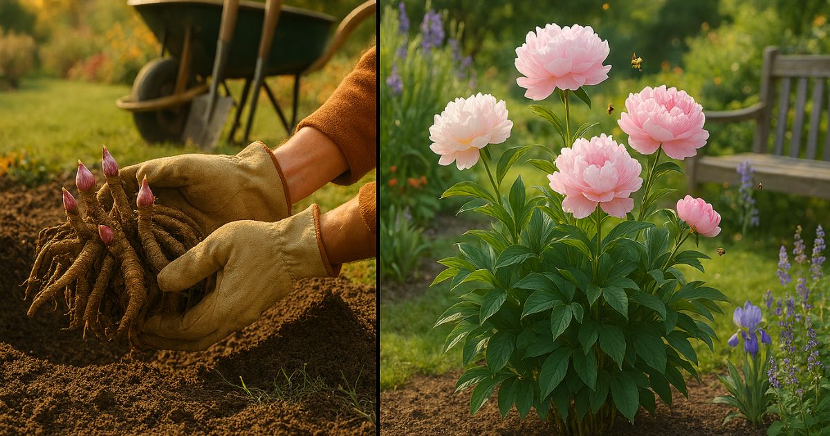 La manera correcta de trasplantar peonías para un crecimiento duradero