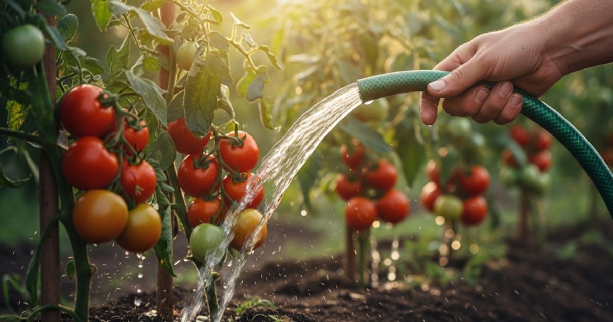 Por qué los jardineros inteligentes nunca riegan los tomates por la noche
